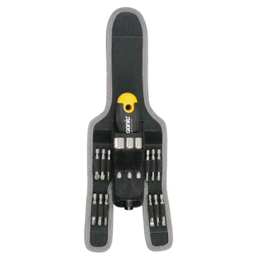 Трещотка поворотная Ergonic K с набором бит в чехле, 16 шт