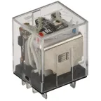 Реле промежуточное 12В AC 3пк 10A РЭК77/3 c индикацией