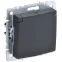 BRITE Розетка с заземлением с защитными шторками и крышкой 16А IP20 РСбш10-3-БрГ графит