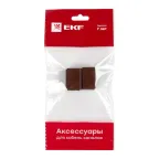 Соединитель (16х16) (4 шт) Plast под темное дерево