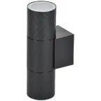 LIGHTING Светильник уличный 5108 настенный под лампу 2хGU10 IP65 черный IEK