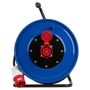 Удлинитель силовой IND380-RM-1e-5x2,5-30m-IP44 на 380В на катушке 1 розетка CEE 5P 30м КГ 5х2,5 32A IP44