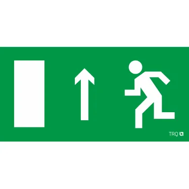 Пиктограмма (наклейка) ПЭУ 093 Выход прямо левосторонний (335х165) РС-L | 2502001290 | Световые Технологии