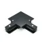 Коннектор для встраиваемого шинопровода осветительного угловой (L) черный | TR133 | Gauss