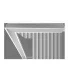 светильник Universal-Line L-поворот правый/левый встр. 650*650*69мм 25Вт 4000К IP40 металлик | V1-A1-70418-10000-4002540 | VARTON