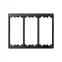Connect Рамка для настенных блоков Сима Классик на 3 S-модуля, графит