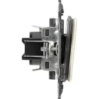 Valena ALLURE Переключатель 10АХ 250В с лицевой панелью Безвинтовые зажимы Слоновая кость