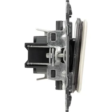 Valena ALLURE Переключатель 10АХ 250В с лицевой панелью Безвинтовые зажимы Слоновая кость