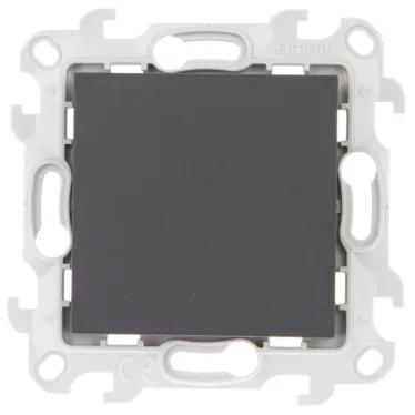 Выключатель одноклавишный, графит