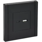 FORTE@PIANO Розетка USB A+C 3,1А FP150 черный IEK