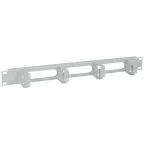 Органайзер кабельный 19 дюйм 1U 4 кольца серый