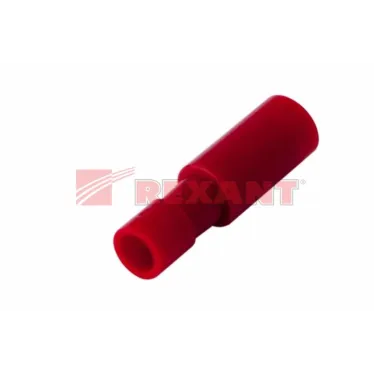 Разъем штекерный полностью изолир гнездо 4 мм 0.5-1.5 кв мм (РШПи-м 1.5-4 РшИмп 1,25-5-4) красный, REXANT