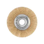 Щетка дисковая для УШМ витая латунированная проволока 125 мм, отв. 22,23 мм