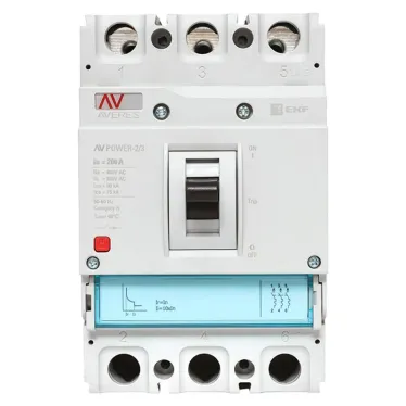 Выключатель автоматический AV POWER-2/3 200А 80kA TR AVERES