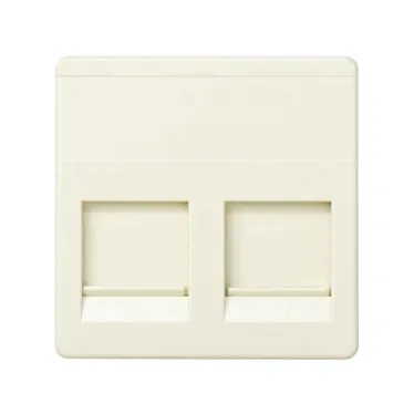 Адаптер на 2 RJ45(12) 75528- 75540- 75541- 75544-39 широкий шторки S27 слоновая кость