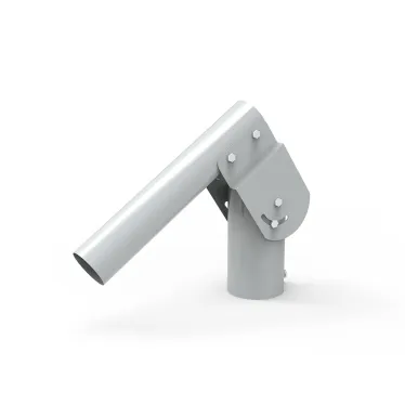 Кронштейн для уличных светильников 200*205*100мм на трубу до D58мм/консоль D48мм серый 1/2 | 903265106 | Gauss