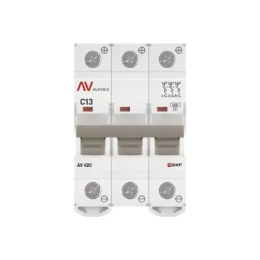 Выключатель автоматический AV-6 DC 3P 13A (C) 6kA AVERES