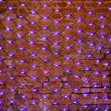 Гирлянда "Сеть" 2x4м, черный КАУЧУК, 560 LED Белые/Синие | 217-133 | NEON-NIGHT