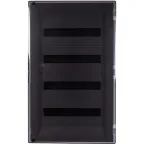 Щит встраиваемый пластиковый 4х18, прозрачная дверь с клеммником заземления нейтрали