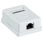 Розетка информационная настенная RJ45 категории 5Е FTP 1 порт GENERICA