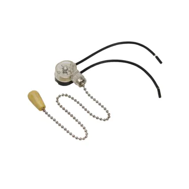 Выключатель для настенного светильника c проводом и деревянным наконечником «Silver» | 32-0103 | REXANT