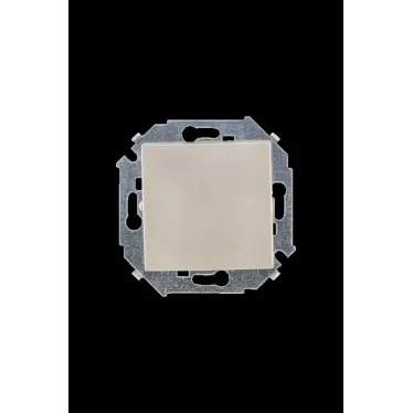 Выключатель проходной с 3-х мест (перекрёстный), 16А, 250В, винтовые зажимы, шампань