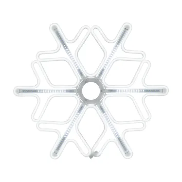 Фигура Снежинка из гибкого неона с эффектом тающих сосулек, 60х60 см, цвет свечения белый | 501-225 | NEON-NIGHT