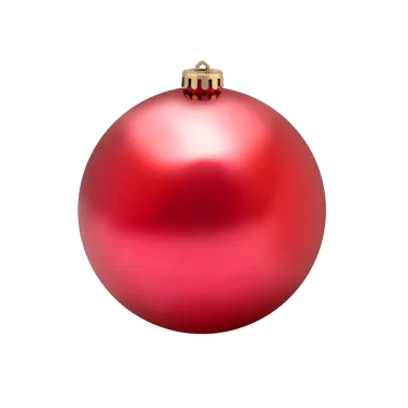 Елочная фигура Шар 20 см, цвет красный матовый | 502-252 | NEON-NIGHT
