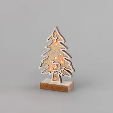 Деревянная фигурка с подсветкой "Елочка" 11,5*5*19 см | 504-012 | NEON-NIGHT