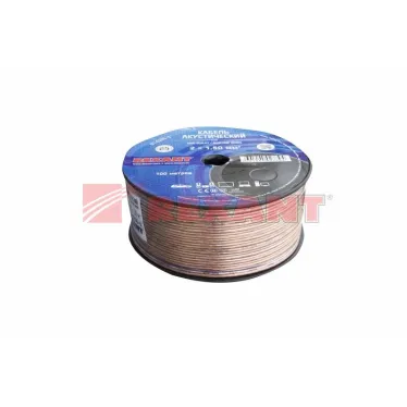 Кабель акустический 2х1.50 кв.мм, прозрачный BLUELINE, 100 м, REXANT