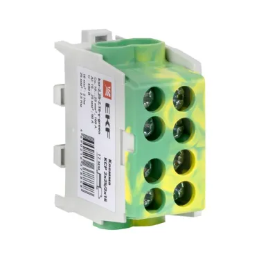 Клемма распределительная КСР с двойным винтом 2x25/2x16 желто-зеленая PROxima