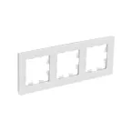 ATLASDESIGN NATURE 3-постовая РАМКА, НАТУРАЛЬНОЕ СТЕКЛО, БЕЛЫЙ