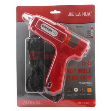 Пистолет клеевой, 100 Вт, диаметр 11 мм, с кнопкой