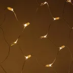 Светодиодная новогодняя гирлянда ERAPS-SKW1 сеть 2x3 м тёплый белый свет 300 LED белый кауч.