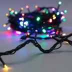 Гирлянда "Твинкл Лайт" 10 м,  черный ПВХ, 100 диодов, цвет мультиколор | 303-139 | NEON-NIGHT
