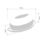 Лампа-строб накладная 30 LED  белая | 415-115 | NEON-NIGHT