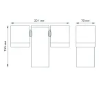 Светильник садово-парковый Sonata настенный архитектурный, 2xGU10, 221x155x70mm, 170-240V / 50Hz, 2xMax.35W, IP54 | GD152 | Gauss