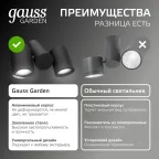 Светильник садово-парковый Sonata настенный архитектурный, 2xGU10, 221x155x70mm, 170-240V / 50Hz, 2xMax.35W, IP54 | GD152 | Gauss