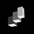 Светодиодный светильник DL-Box накладной 9 Вт 3000 К 120x120x170 мм RAL9005 черный муар с рассеивателем опал DALI | V1-R0-90818-20D01-2000930 | VARTON