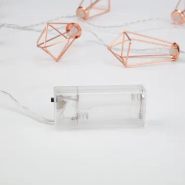Гирлянда светодиодная Кристаллы бронзовые 10 LED, 1,5 м, прозрач. ПВХ, теплый белый свет свечения, 2хАА (батарейки не в компл.) | 304-019 | NEON-NIGHT
