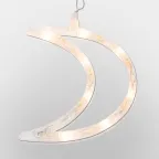 Фигура светодиодная "Месяц" на присоске с подвесом, цвет ТЕПЛЫЙ БЕЛЫЙ | 501-014 | NEON-NIGHT