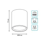 Светильник светодиодный декоративный бытовой с рассеивателем HD022 6W (белый) 4100K 68х75мм | HD022 | Gauss