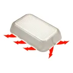 Светильник светодиодный пылевлагозащищенный для ЖКХ ДПО LE-СПО-10-010-0387-40Д Меридиан 10Вт 4000К IP40 призма | LE-СПО-10-010-0387-40Д | LEDeffect