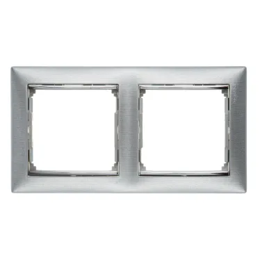 Valena Алюминий матовый Рамка 2-ая гориз | 770332 | Legrand