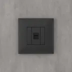 Avanti Компьютерная розетка RJ-45 без шторки в стену кат.5е одинарная черный матовый