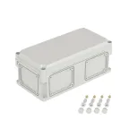 Корпус IP66/IP67, 400х200х160 мм, без МП, с фланцами, непрозрачная крышка H- 35 мм