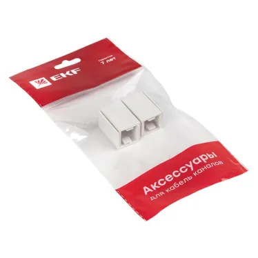 Соединитель (16х16) (4 шт) Plast PROxima белый