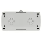 Блок розетка Мурманск 1-м 16А с заземлением с крышкой + одноклавишный выключатель IP54 серый