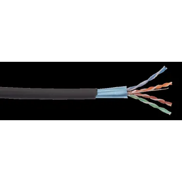 Витая пара U/UTP кат 5E 4х2х24AWG LDPE черный 100м
