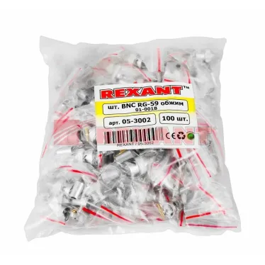 Разъем штекер BNC RG-59 обжим,